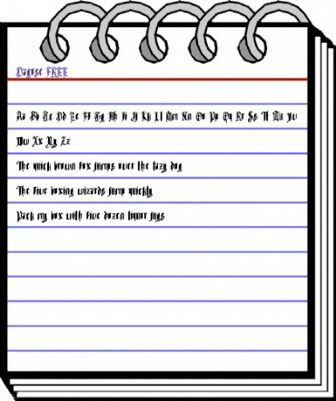 Dagose FREE Regular animated font preview Dagose FREE Regular animated font preview