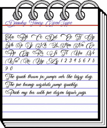 Daisuky Fancy Regular animated font preview