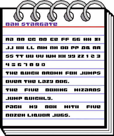 Dan Stargate Regular animated font preview Dan Stargate Regular animated font preview