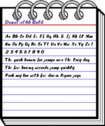 DanaText66 Bold animated font preview