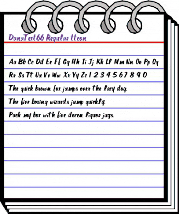 DanaText66 Regular animated font preview