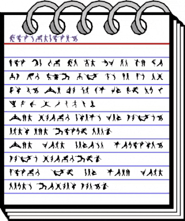 Dancebats Regular animated font preview