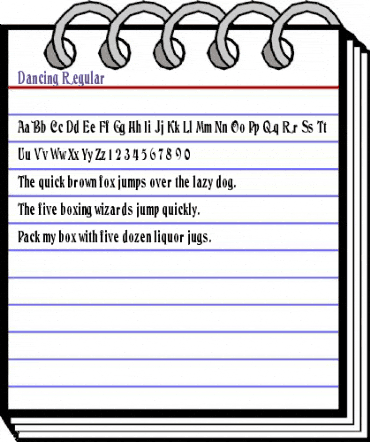 Dancing Regular animated font preview Dancing Regular animated font preview