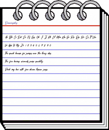 Dancingdog Regular animated font preview