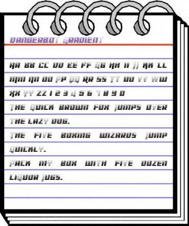 Dangerbot Gradient Regular animated font preview Dangerbot Gradient Regular animated font preview