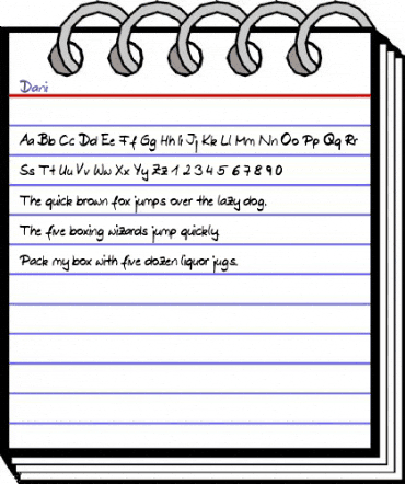 Dani Regular animated font preview