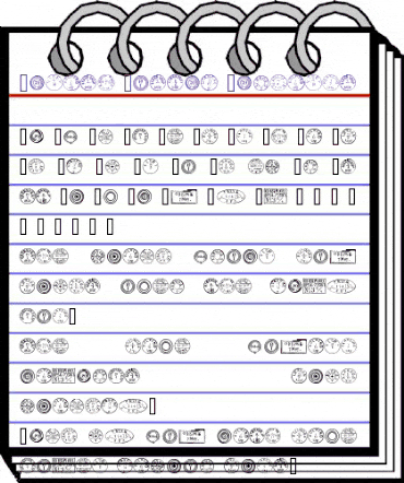 Danish Postal Markings Regular animated font preview