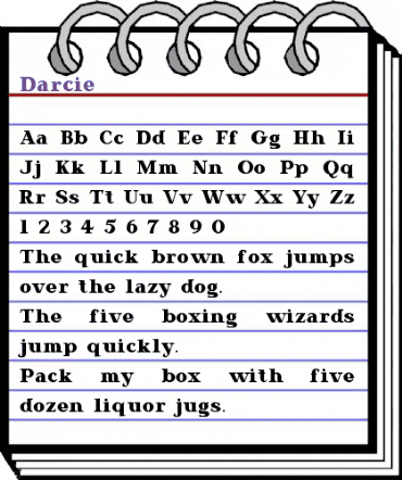 Darcie Regular animated font preview