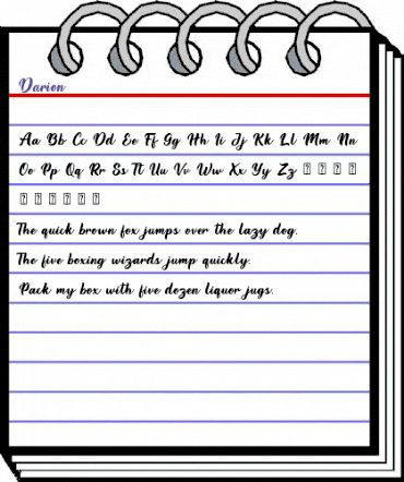 Darion Regular animated font preview