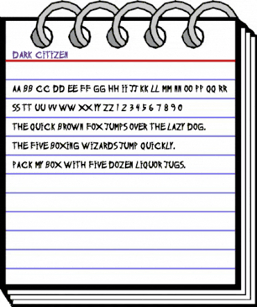 Dark Citizen Regular animated font preview Dark Citizen Regular animated font preview