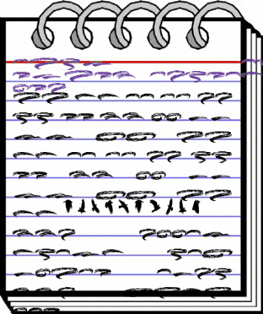 Dark Crow Swash PERSONAL USE Regular animated font preview