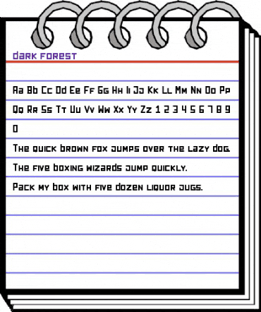 dark forest Regular animated font preview dark forest Regular animated font preview