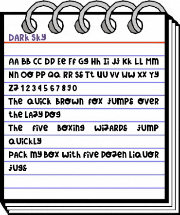 Dark Sky Regular animated font preview