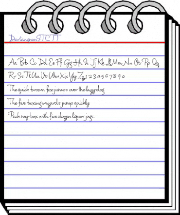 DartangnonITC TT Regular animated font preview