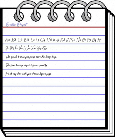 Datten Regular animated font preview