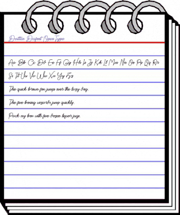 Datten Regular animated font preview