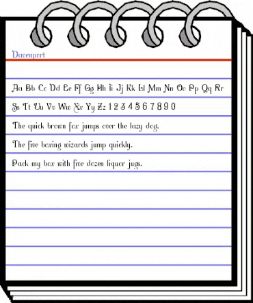 Davenport Regular animated font preview Davenport Regular animated font preview