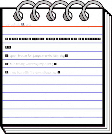 davoufette Regular animated font preview