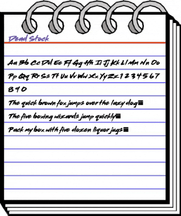 Dead Stock - Demo Regular animated font preview