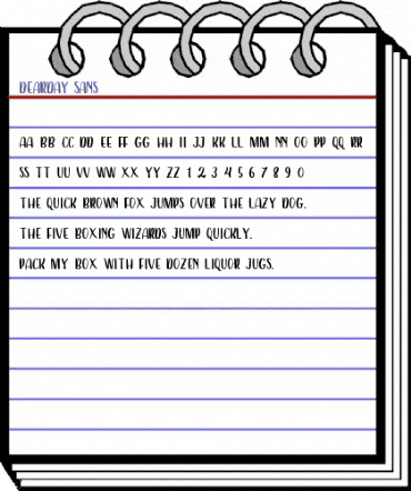 Dearday Sans animated font preview