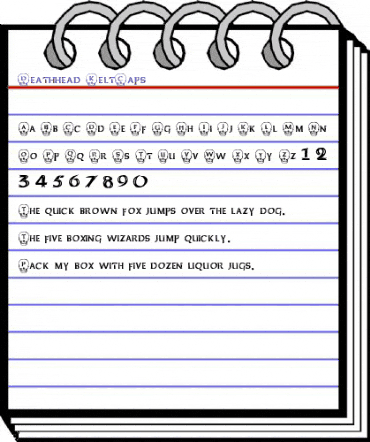 Deathhead KeltCaps Regular animated font preview