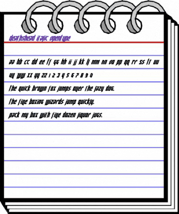 Deathshead Italic Italic animated font preview Deathshead Italic Italic animated font preview