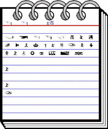 Deco Dingbats NF Regular animated font preview