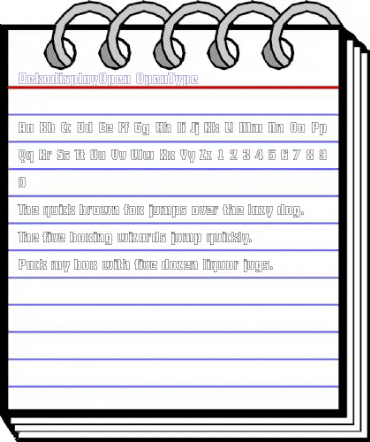 DekodisplayOpen Regular animated font preview