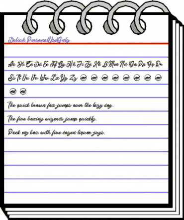 Delich_PersonalUseOnly Regular animated font preview