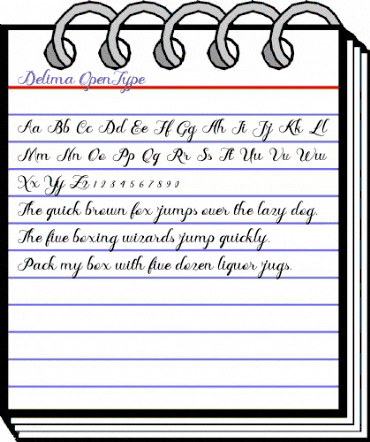 Delima Regular animated font preview