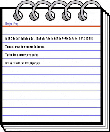 Dentra Font Regular animated font preview Dentra Font Regular animated font preview