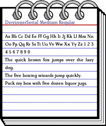 DerringerSerial-Medium Regular animated font preview DerringerSerial-Medium Regular animated font preview