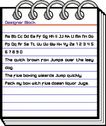 Designer Block Regular animated font preview Designer Block Regular animated font preview