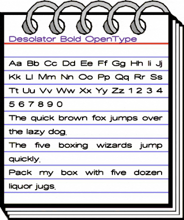 Desolator Bold animated font preview