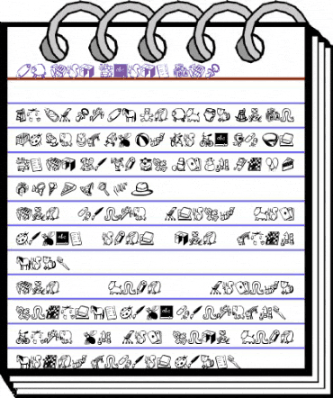DF Tot Spots ITC Regular animated font preview