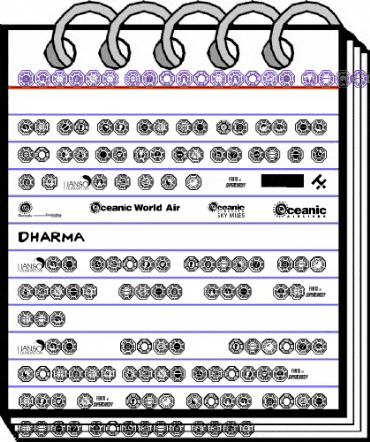 Dharma Initiative Logos Regular animated font preview