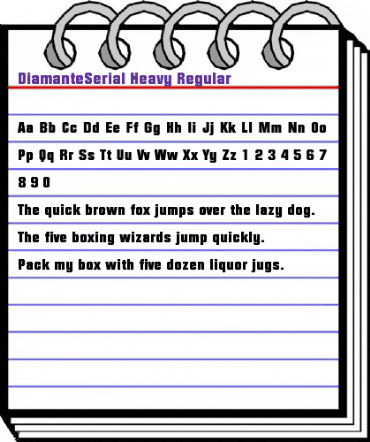 DiamanteSerial-Heavy Regular animated font preview
