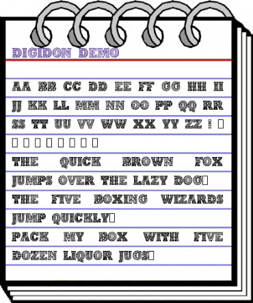 Digidon Demo animated font preview