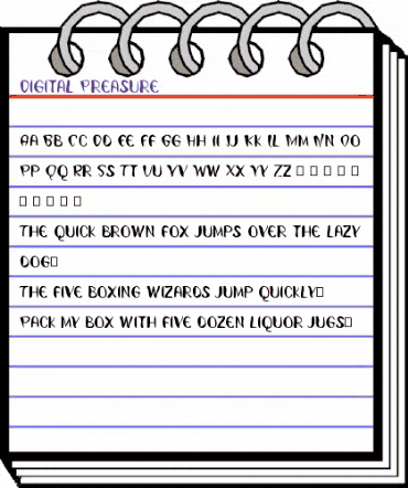 Digital Preasure Regular animated font preview