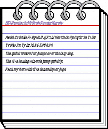 DIN Rundschrift BreitKontKu animated font preview