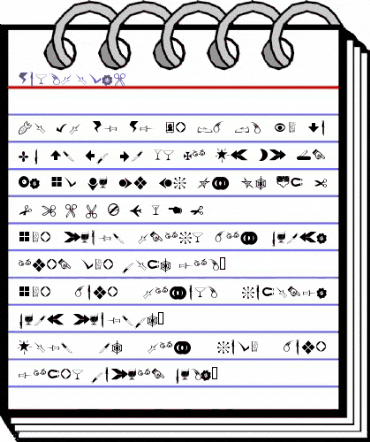 Dingbats4 Normal animated font preview