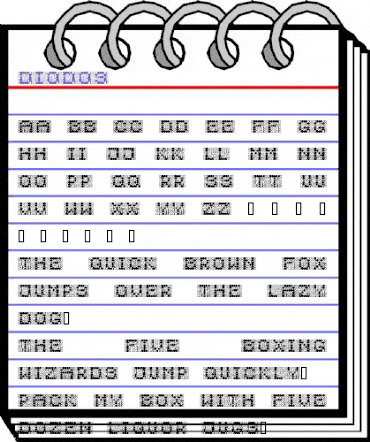 Diodos Regular animated font preview