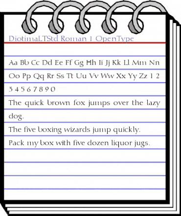 Diotima LT Std Roman animated font preview Diotima LT Std Roman animated font preview