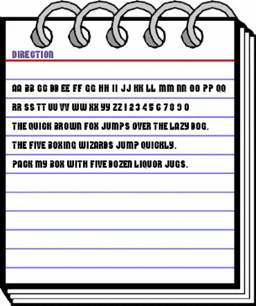 Direction Regular animated font preview Direction Regular animated font preview