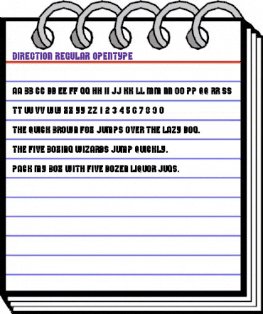 Direction Regular animated font preview Direction Regular animated font preview