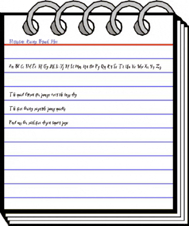 DirtylineRising Brush Free Regular animated font preview