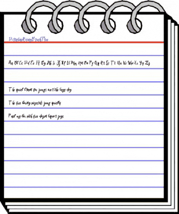 DirtylineRising Brush Free Regular animated font preview