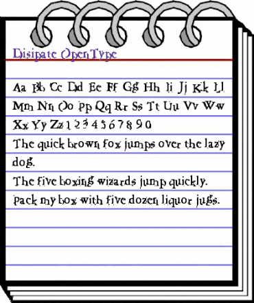 Disipate Regular animated font preview Disipate Regular animated font preview