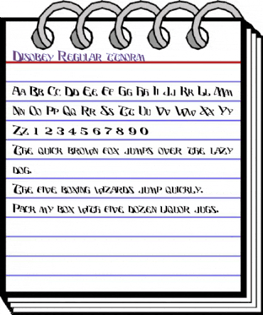 Dis Regular animated font preview