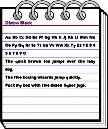 Distro Black Regular animated font preview Distro Black Regular animated font preview